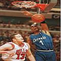 Penny dunks over 7'2 Luc Longley